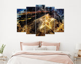 El Paso Star Canvas Print // El Paso Texas USA downtown skyline // Canvas Wall Decor