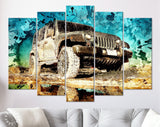 Jeep Canvas Print // Jeep Wrangler Off Road Canvas Wall Decor // Car Tuning Wall Art // Quality Performance Tuning & Styling parts