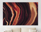 Dark Caramel Canvas Print // Abstract Liquid Texture Wall Decor // Luxury Abstract Canvas Wall Art