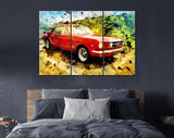 Mustang Canvas Print // Ford Mustang First Generation Canvas Wall Decor // Car Tuning Wall Art // Quality Performance Tuning & Styling parts