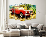 Mustang Canvas Print // Ford Mustang First Generation Canvas Wall Decor // Car Tuning Wall Art // Quality Performance Tuning & Styling parts