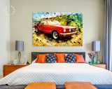 Mustang Canvas Print // Ford Mustang First Generation Canvas Wall Decor // Car Tuning Wall Art // Quality Performance Tuning & Styling parts