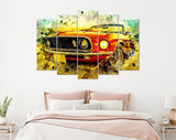 Ford Mustang Canvas Print // 1969 Ford Mustang Mach 1 Canvas Wall Decor // Car Tuning Wall Art // Quality Performance Tuning & Styling parts