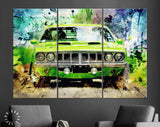 Plymouth Barracuda Canvas Print // Muscle Car Canvas Wall Decor // Car Tuning Wall Art // Quality Performance Tuning & Styling parts