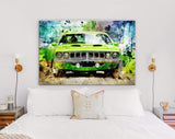 Plymouth Barracuda Canvas Print // Muscle Car Canvas Wall Decor // Car Tuning Wall Art // Quality Performance Tuning & Styling parts