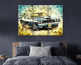 Dodge Challenger Canvas Print // Muscle Car Canvas Wall Decor // Car Tuning Wall Art // Quality Performance Tuning & Styling parts
