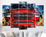 RAM 1500 Canvas Print //  Truck of the Year Canvas Wall Decor // Car Tuning Wall Art // Quality Performance Tuning & Styling parts