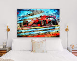 Carlos Sainz F1 Canvas Print // Carlos Sainz driving the Ferrari on Paul Ricard during the French F1 GP