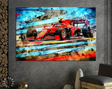 Carlos Sainz F1 Canvas Print // Carlos Sainz driving the Ferrari on Paul Ricard during the French F1 GP