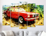 Mustang Canvas Print // Ford Mustang First Generation Canvas Wall Decor // Car Tuning Wall Art // Quality Performance Tuning & Styling parts