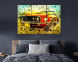 Ford Mustang Canvas Print // 1969 Ford Mustang Mach 1 Canvas Wall Decor // Car Tuning Wall Art // Quality Performance Tuning & Styling parts