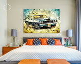 Dodge Challenger Canvas Print // Muscle Car Canvas Wall Decor // Car Tuning Wall Art // Quality Performance Tuning & Styling parts