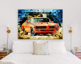 Pontiac GTO Canvas Print // Muscle Car Canvas Wall Decor // Car Tuning Wall Art // Quality Performance Tuning & Styling parts