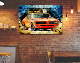 Pontiac GTO Canvas Print // Muscle Car Canvas Wall Decor // Car Tuning Wall Art // Quality Performance Tuning & Styling parts