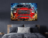 RAM 1500 Canvas Print //  Truck of the Year Canvas Wall Decor // Car Tuning Wall Art // Quality Performance Tuning & Styling parts