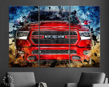 RAM 1500 Canvas Print //  Truck of the Year Canvas Wall Decor // Car Tuning Wall Art // Quality Performance Tuning & Styling parts