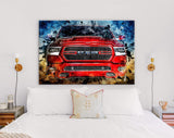 RAM 1500 Canvas Print //  Truck of the Year Canvas Wall Decor // Car Tuning Wall Art // Quality Performance Tuning & Styling parts