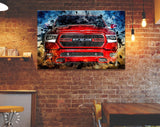 RAM 1500 Canvas Print //  Truck of the Year Canvas Wall Decor // Car Tuning Wall Art // Quality Performance Tuning & Styling parts