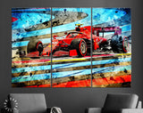 Carlos Sainz F1 Canvas Print // Carlos Sainz driving the Ferrari on Paul Ricard during the French F1 GP