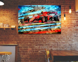 Carlos Sainz F1 Canvas Print // Carlos Sainz driving the Ferrari on Paul Ricard during the French F1 GP