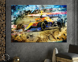 Lando Norris F1 Canvas Print // McLaren MCL35M Formula 1 French F1 GP