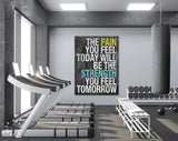 Strength Canvas Print // Gym Wall Art // Office and Home Wall Art // The Pain You Feel Today Will Be The Strength You Feel Tomorrow