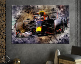 Max Verstappen F1 Canvas Print // Max Verstappen driving the 33 Red Bull Racing RB16B Honda during the F1 Grand Prix of of Saudi Arabia