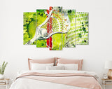 Lacrosse Canvas Print // Abstract view of a lacrosse stick scooping up a ball // Lacrosse Wall Art