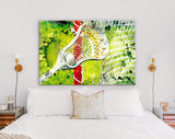 Lacrosse Canvas Print // Abstract view of a lacrosse stick scooping up a ball // Lacrosse Wall Art