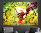 Rugby Canvas Print // Rugby Player Preparing to Kick the Oval Ball during Game // Rugby Ball // Rugby Wall Art