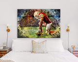 American Football Canvas Print // American Football Player // Amfoot Wall Art // Amfoot Canvas Wall Decor