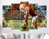 American Football Canvas Print // American Football Player // Amfoot Wall Art // Amfoot Canvas Wall Decor