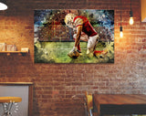 American Football Canvas Print // American Football Player // Amfoot Wall Art // Amfoot Canvas Wall Decor