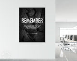 Entrepreneur Quote Canvas Print // Canvas Office Decor Entrepreneur Motivation // Gym Wall Art // Remember // Motivational Wall Art