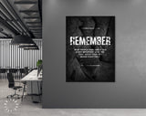 Entrepreneur Quote Canvas Print // Canvas Office Decor Entrepreneur Motivation // Gym Wall Art // Remember // Motivational Wall Art