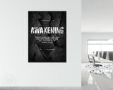 Awakening Quote Canvas Print // Canvas Office Decor Entrepreneur Motivation // Life Meaning quotes // Motivational Wall Art // Philosophy