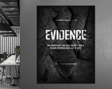 Evidence Quote Canvas Print // Canvas Office Decor Entrepreneur Motivation // Mark Twain quotes // Motivational Wall Art // Philosophy print