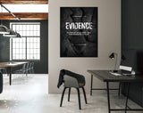 Evidence Quote Canvas Print // Canvas Office Decor Entrepreneur Motivation // Mark Twain quotes // Motivational Wall Art // Philosophy print