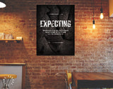 Expecting Quote Canvas Print // Canvas Office Decor Entrepreneur Motivation // Haruki Murakami quotes // Motivational Wall Art // Philosophy