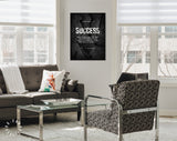 Success Quote Canvas Print // Canvas Office Decor Entrepreneur Motivation // Karl Kraus quotes // Motivational Wall Art // Philosophy quote