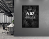 Peace Quote Canvas Print // François de La Rochefoucauld quotes // Motivational Wall Art // Canvas Office Decor Motivation Philosophy Quote