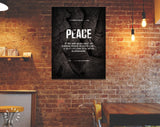 Peace Quote Canvas Print // François de La Rochefoucauld quotes // Motivational Wall Art // Canvas Office Decor Motivation Philosophy Quote