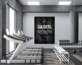 Success Quote Canvas Print // Canvas Office Decor Entrepreneur Motivation // Pele quotes // Motivational Wall Art // Philosophy quote