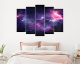 Space Canvas Print // Space Background with Nebula and Stars // Spherical Panorama