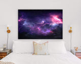 Space Canvas Print // Space Background with Nebula and Stars // Spherical Panorama