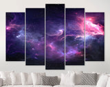 Space Canvas Print // Space Background with Nebula and Stars // Spherical Panorama