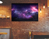 Space Canvas Print // Space Background with Nebula and Stars // Spherical Panorama