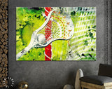 Lacrosse Canvas Print // Abstract view of a lacrosse stick scooping up a ball // Lacrosse Wall Art