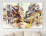 Bourbon Street Canvas Print // Bourbon Street New Orleans Louisiana USA // Canvas Wall Art