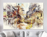 Bourbon Street Canvas Print // Bourbon Street New Orleans Louisiana USA // Canvas Wall Art